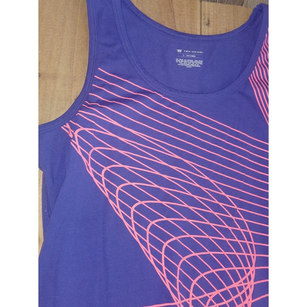 Tek Gear Large Purple And Coral Tank Top Women's - Picture 3 of 7